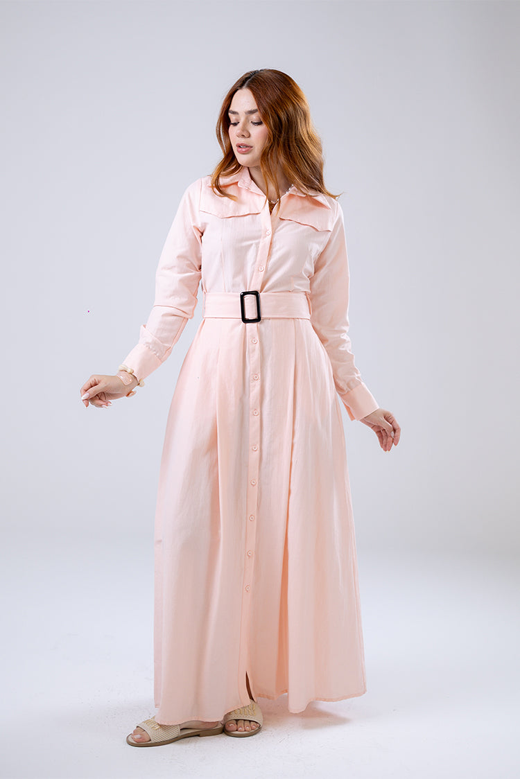Belted Shirt Dress