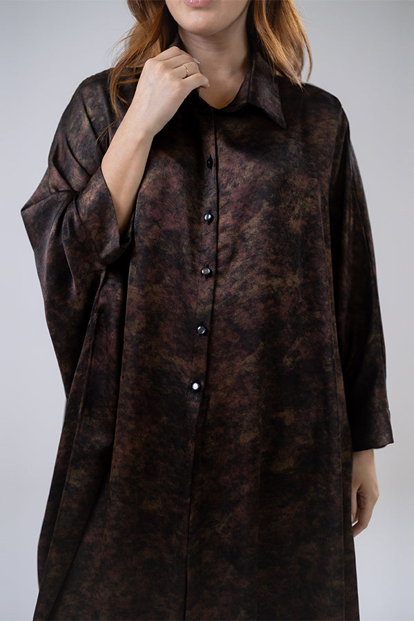 Wrap Satin Blouse
