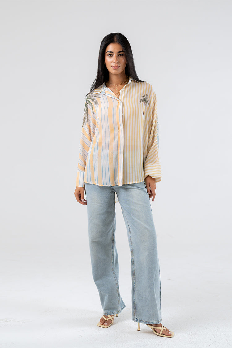 Palm Stripe Shirt