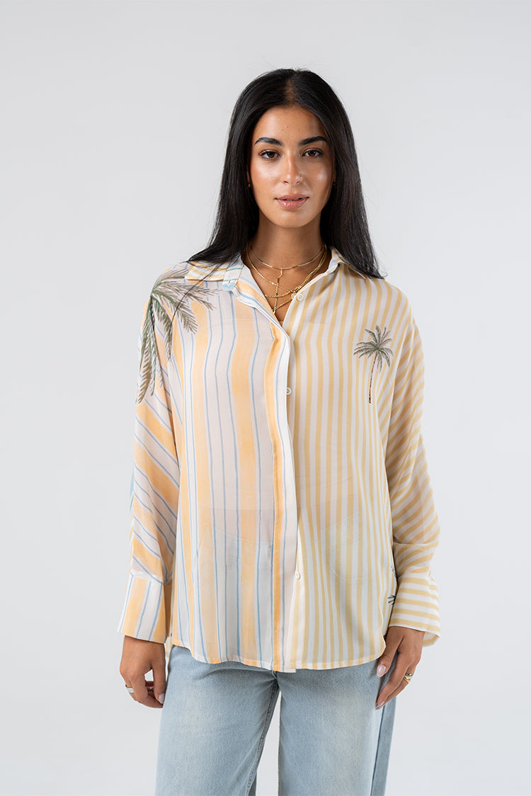 Palm Stripe Shirt