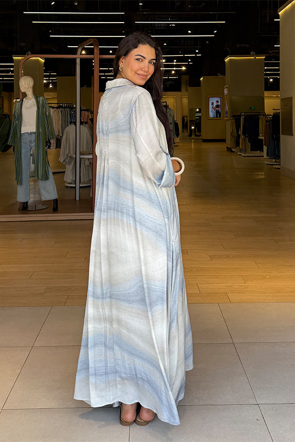 Ombre Striped Maxi Dress