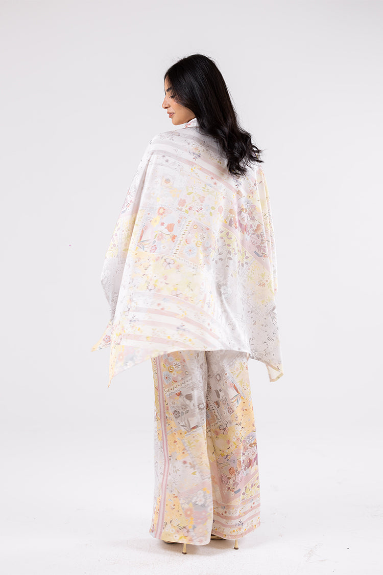 Botanical Print Oversized Shirt