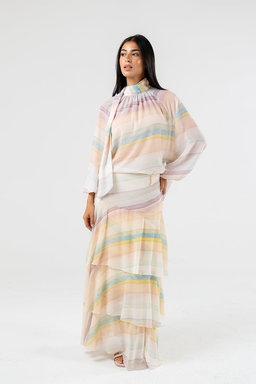 Tiered Maxi Skirt