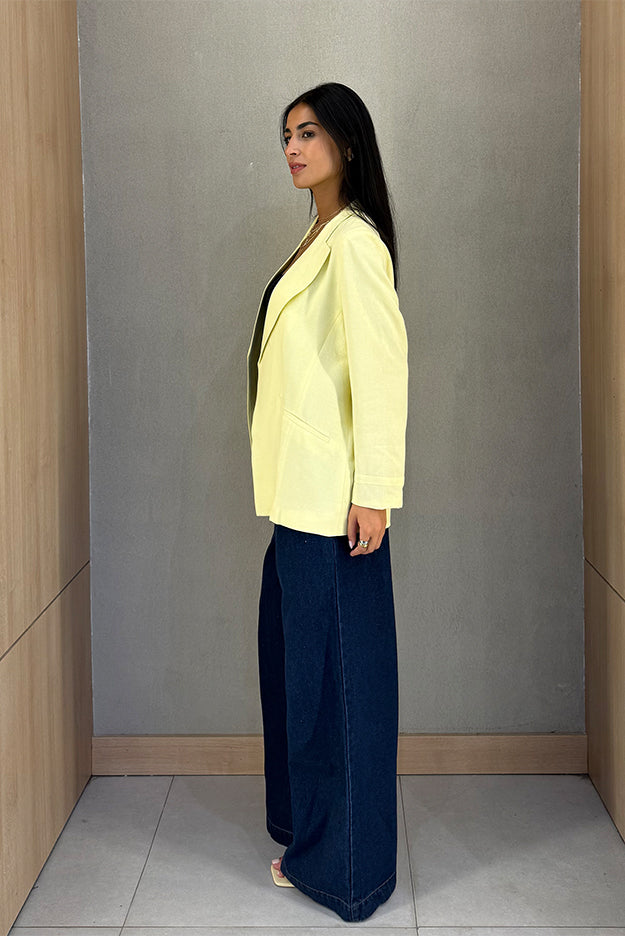 Classic Linen Blend Blazer