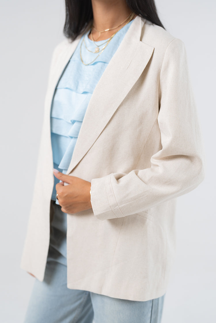 Classic Linen Blend Blazer