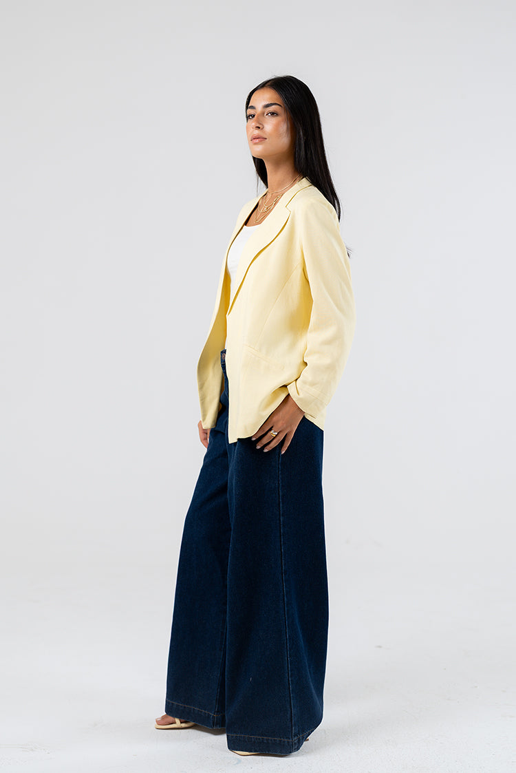 Classic Linen Blend Blazer
