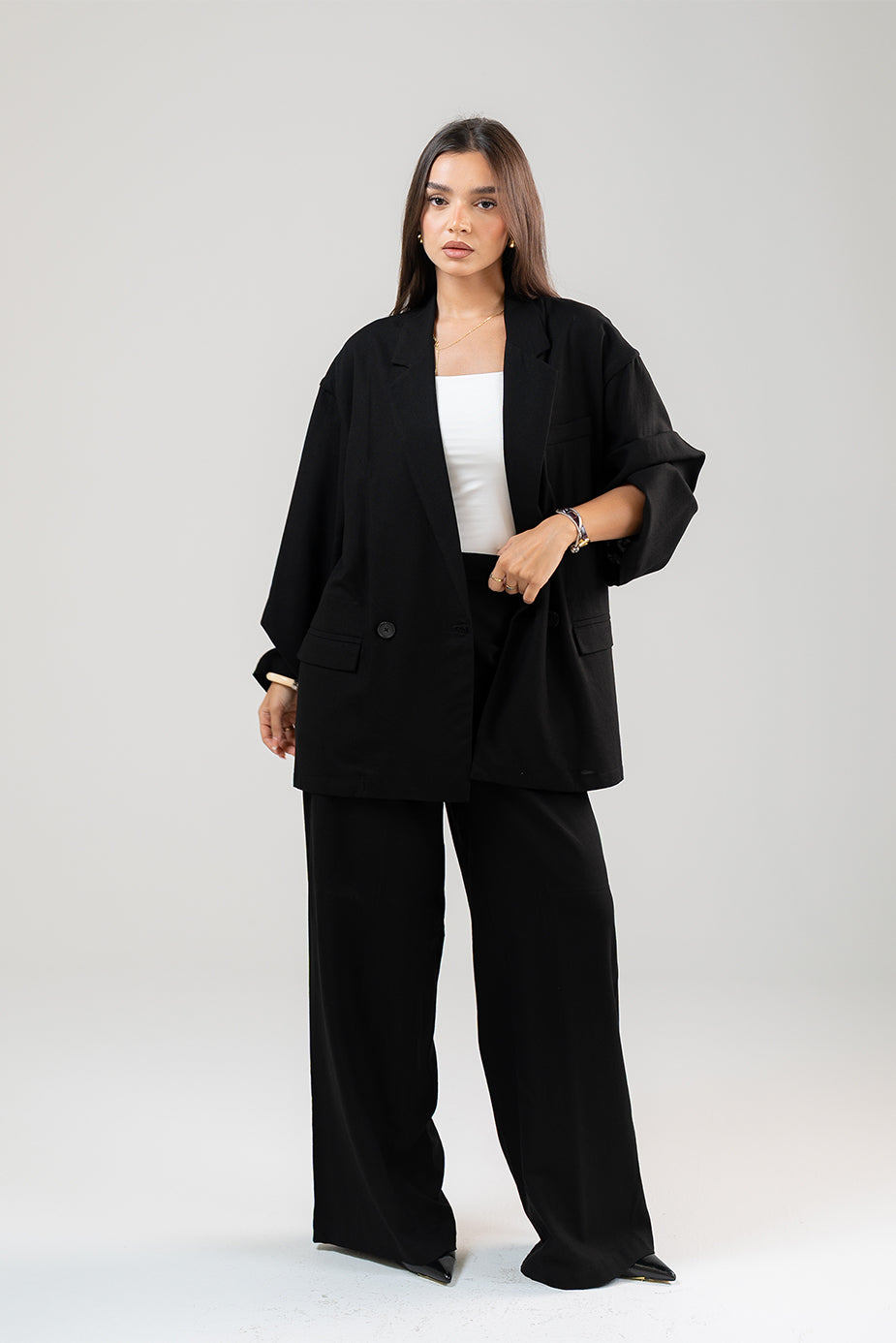 Linen Wide-Leg Pants