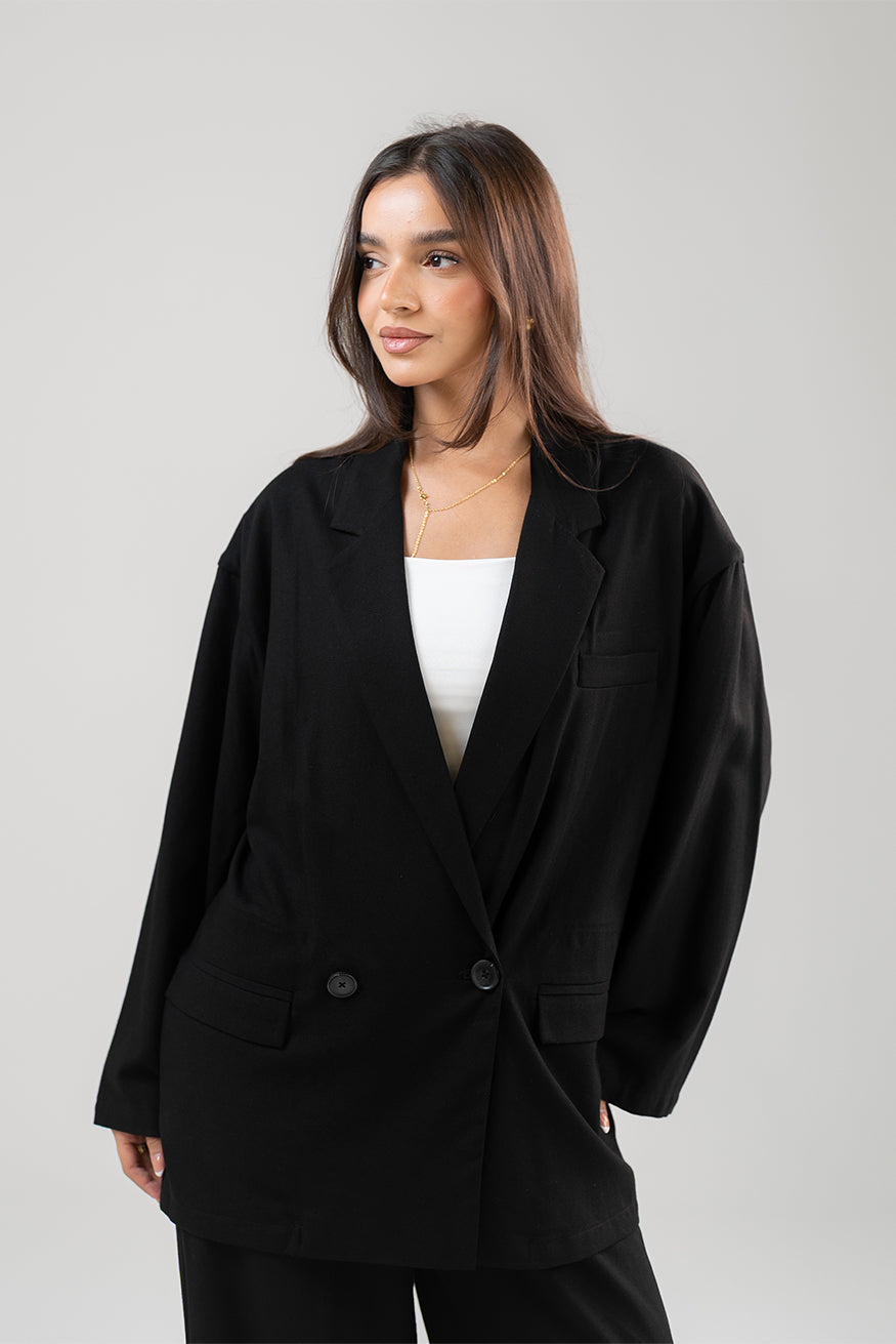 Linen Oversized Blazer