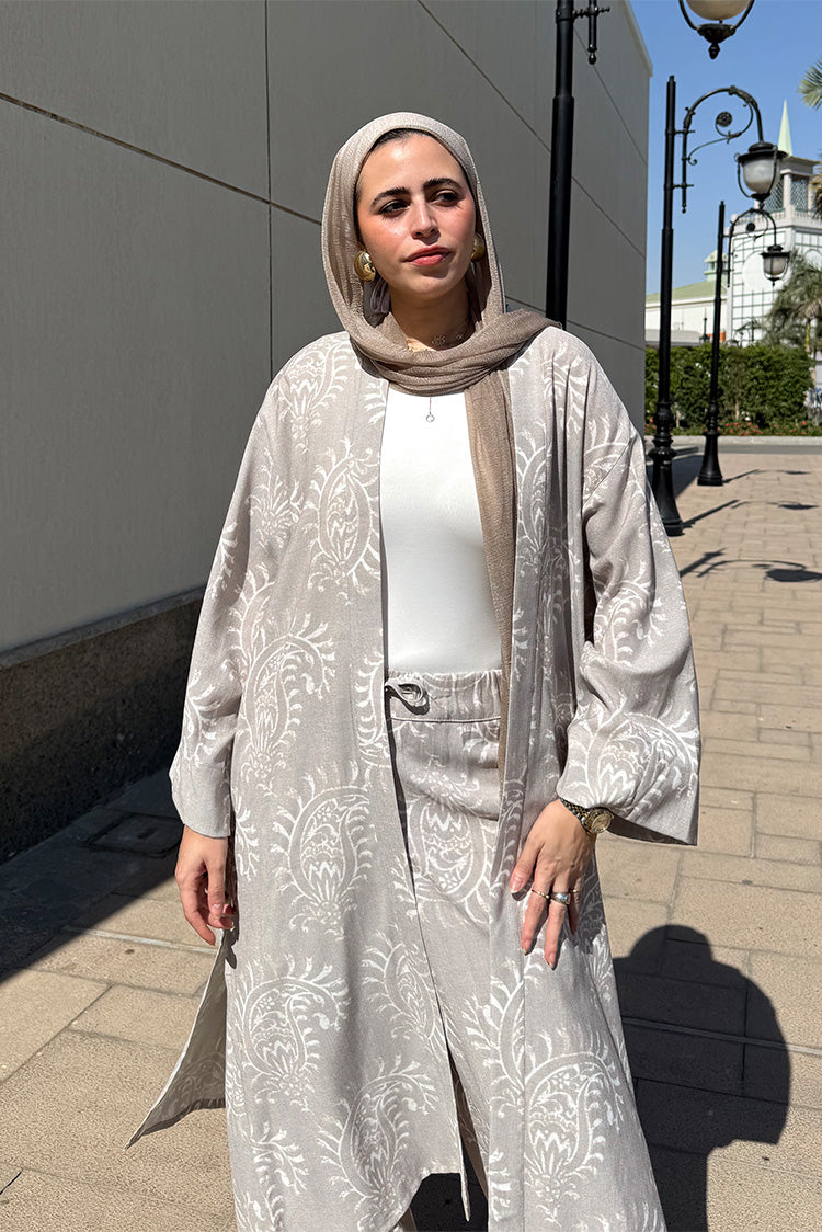 Elegant Printed Cardigan
