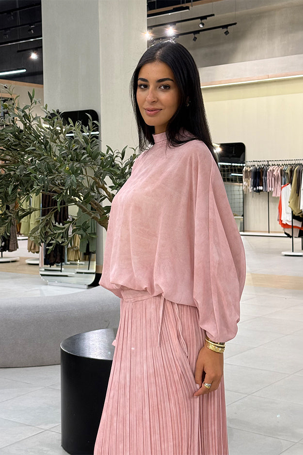 High-Neck Blouse