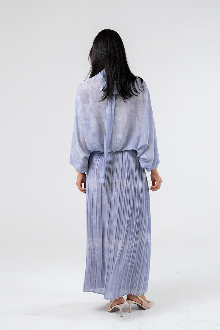 Pleated Maxi Skirt