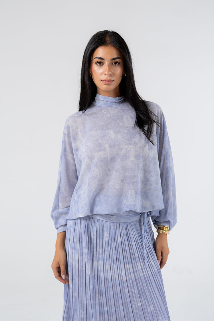 High-Neck Blouse