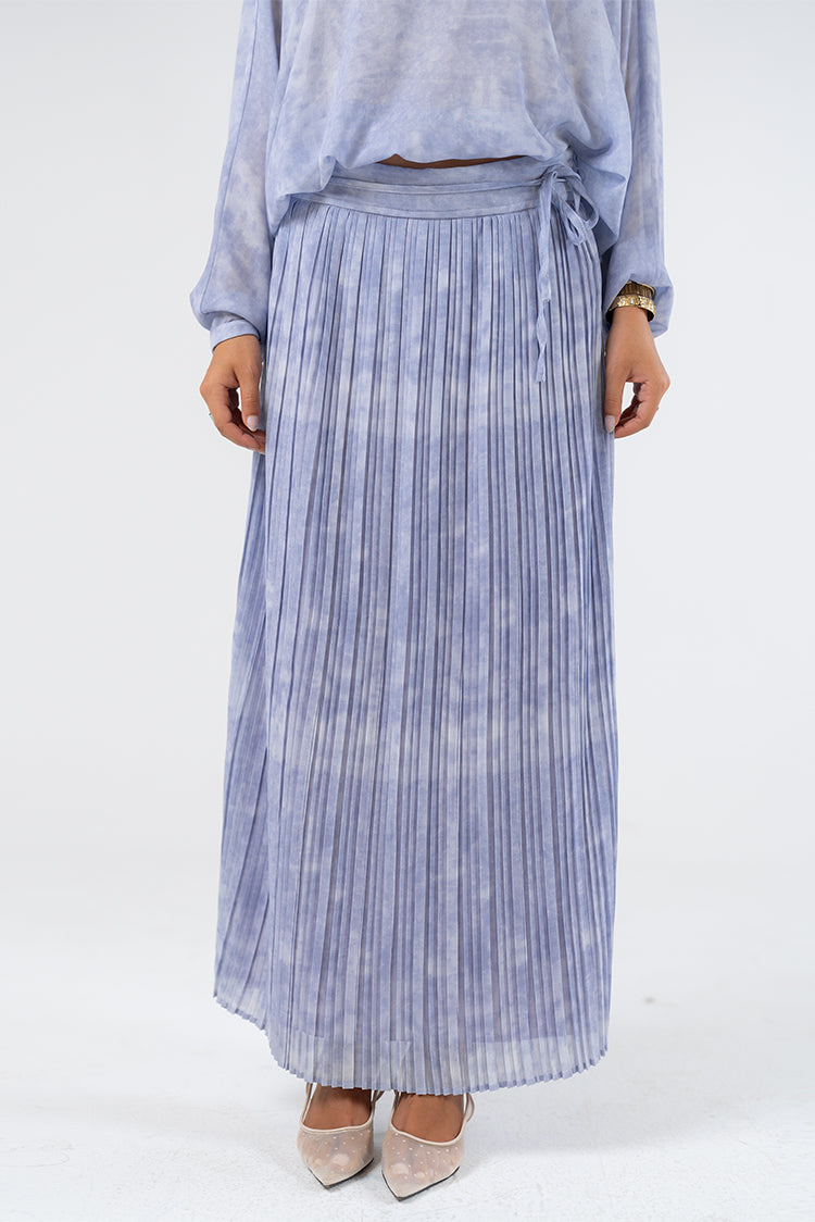 Pleated Maxi Skirt
