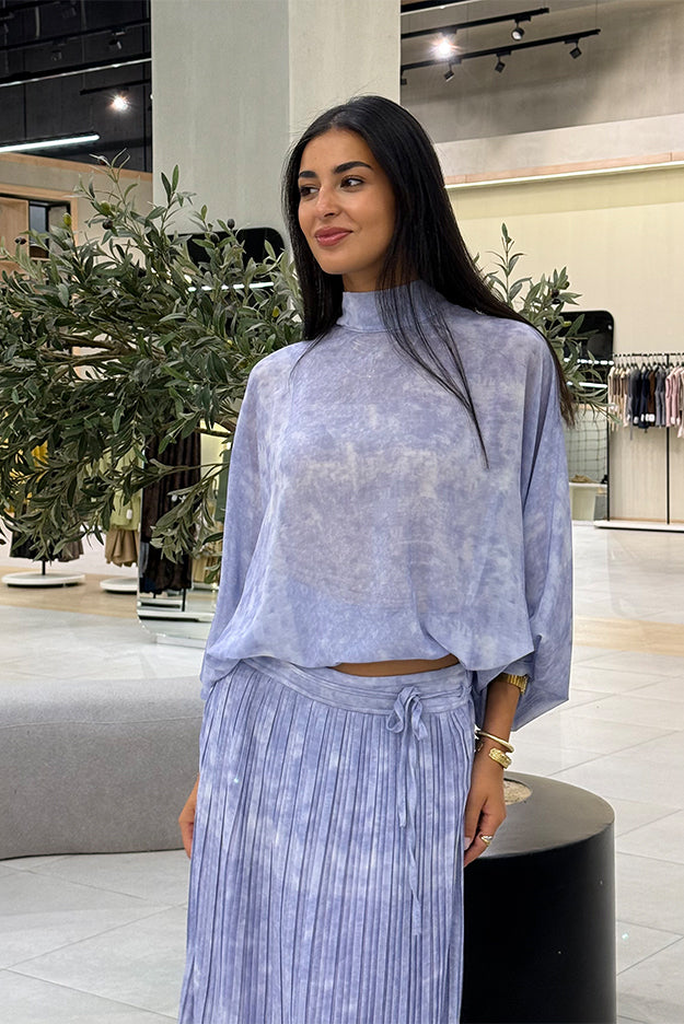 High-Neck Blouse