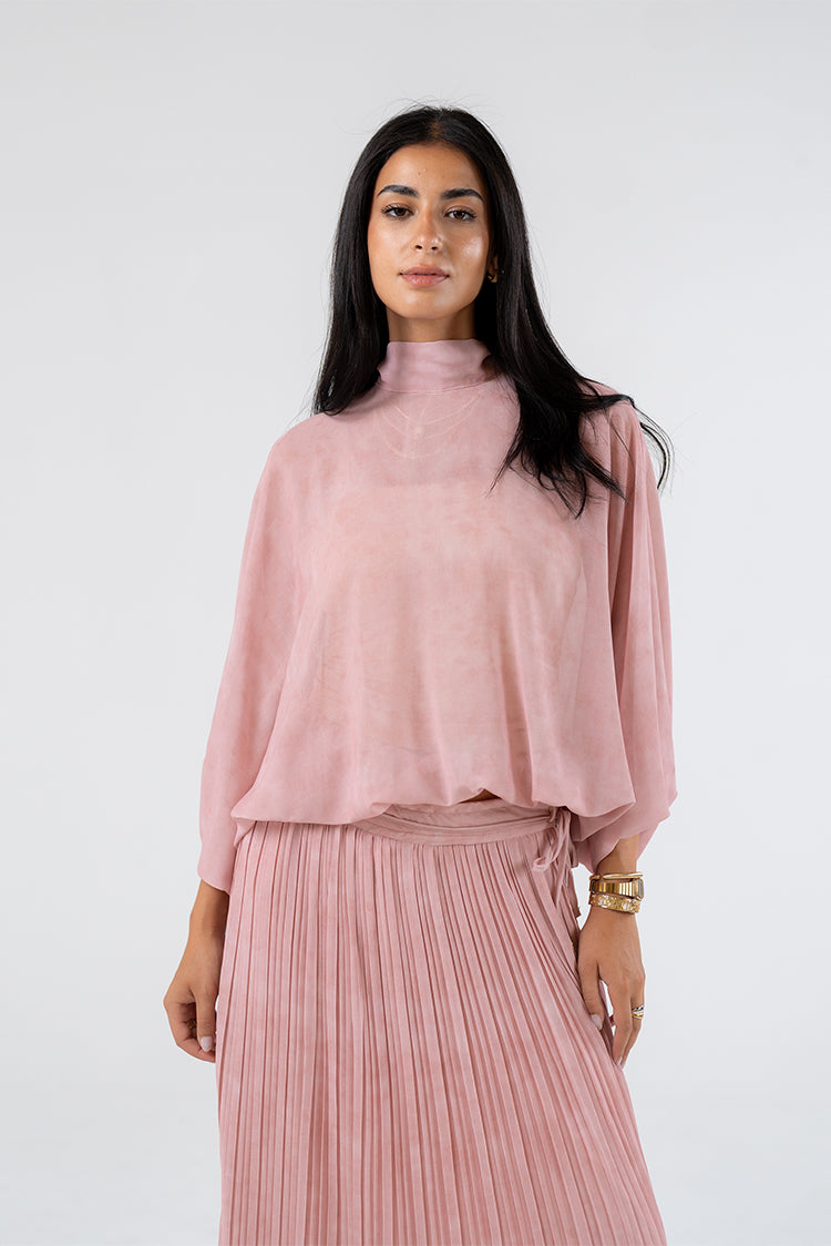 High-Neck Blouse