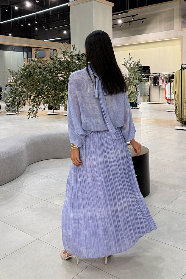 Pleated Maxi Skirt