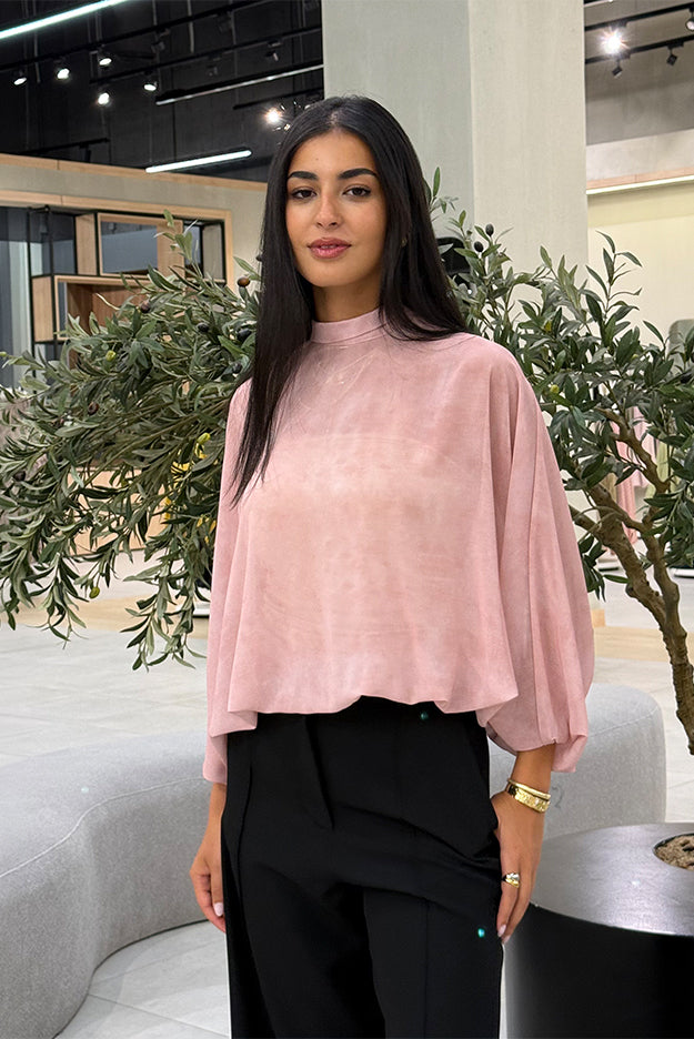 High-Neck Blouse