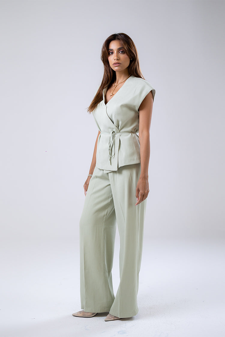 Tailored Wide-Leg Trousers