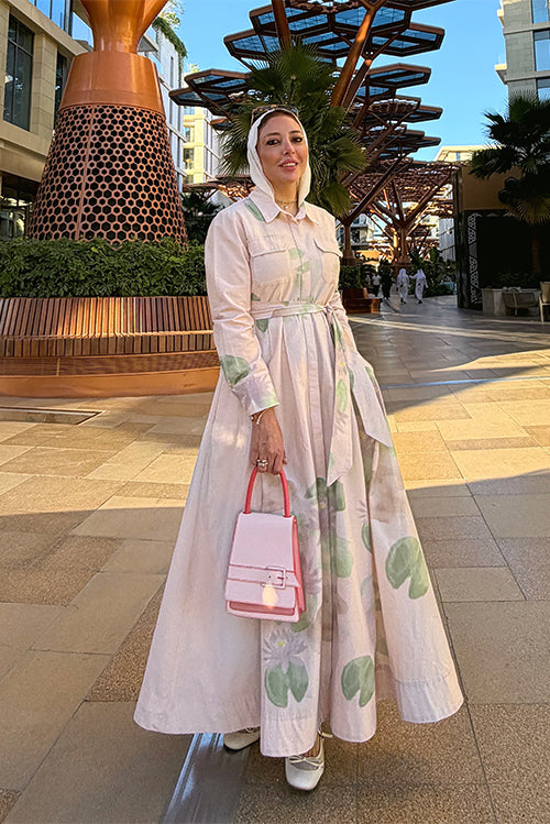 Floral Shirt Maxi Dress