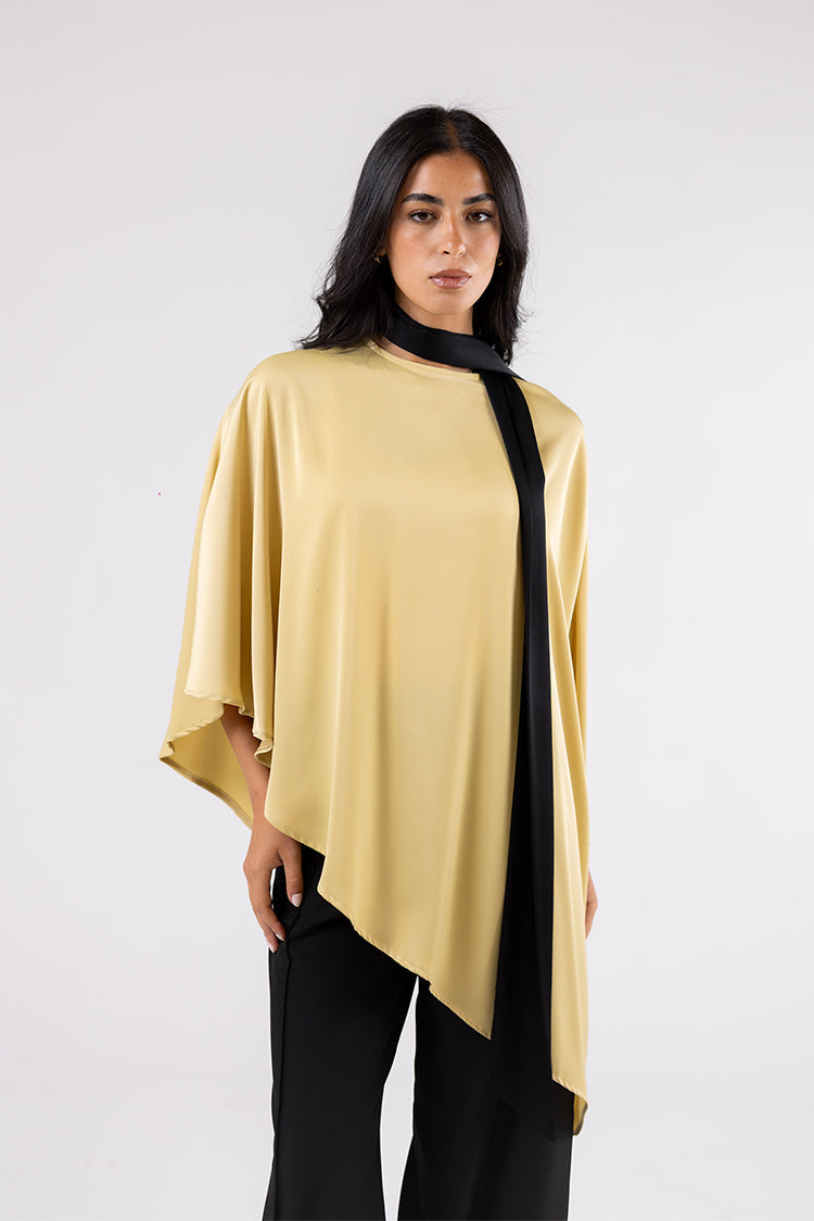 Cape Blouse with Scarf