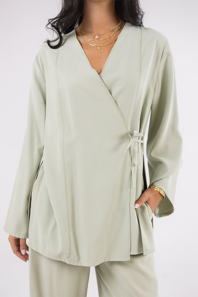 Sage Green Relaxed Top