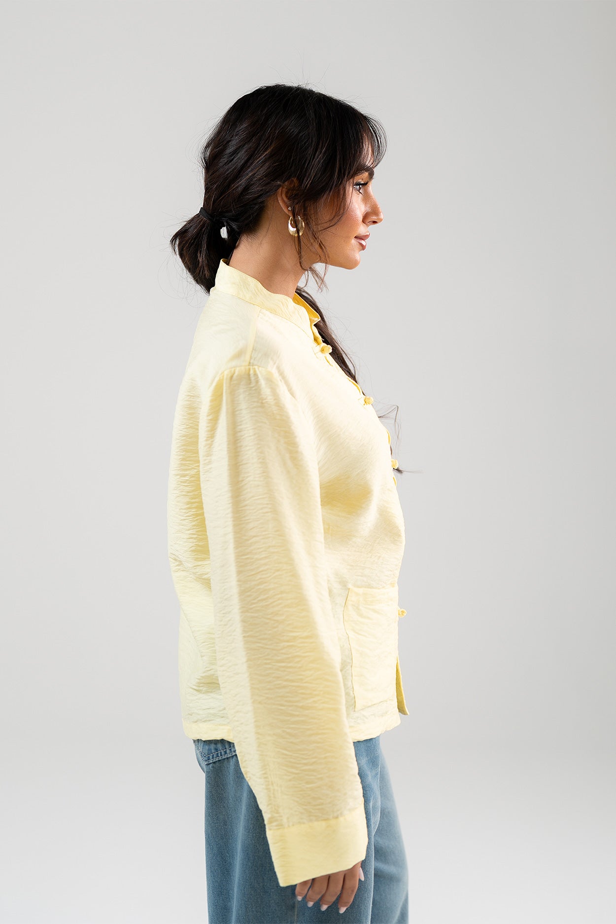Mandarin Collar Blouse