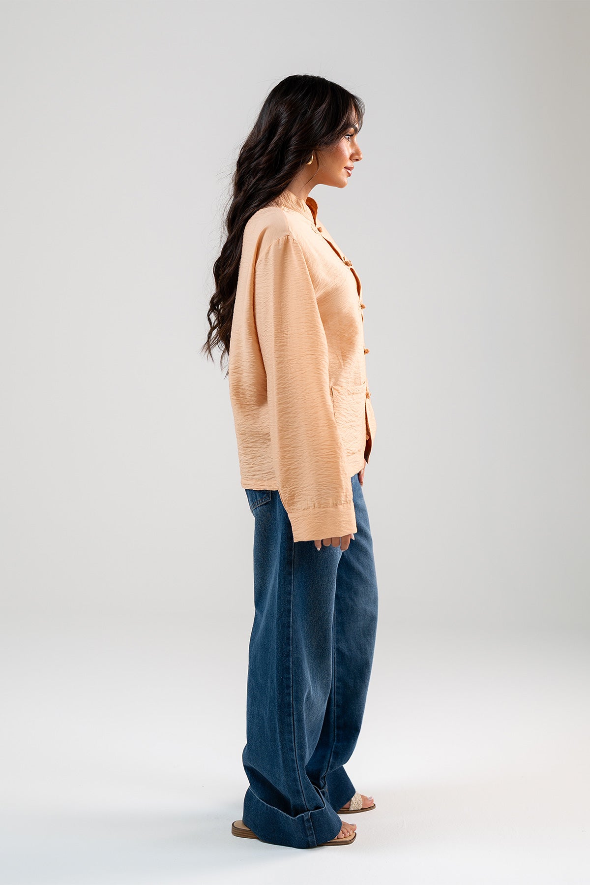 Mandarin Collar Blouse