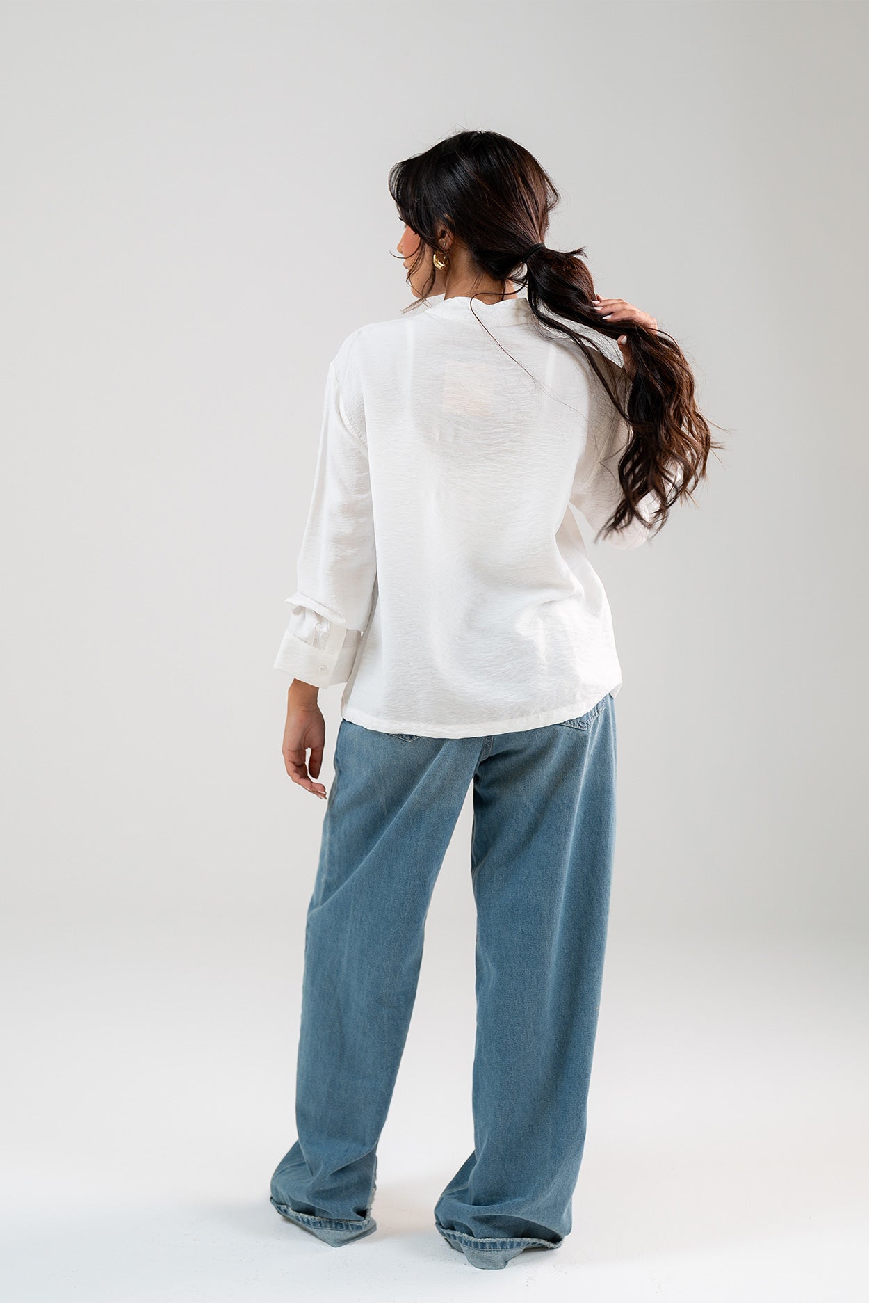 Mandarin Collar Blouse