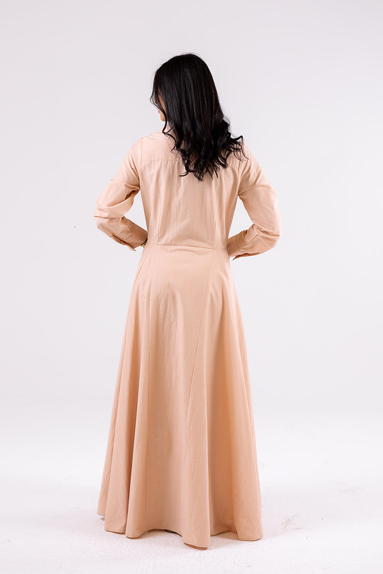 Classic Flared Shirt Dress