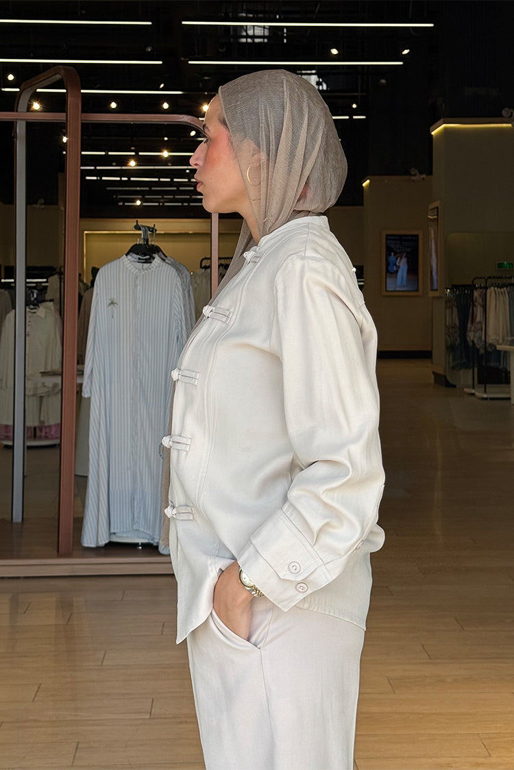 Mandarin Collar Blouse