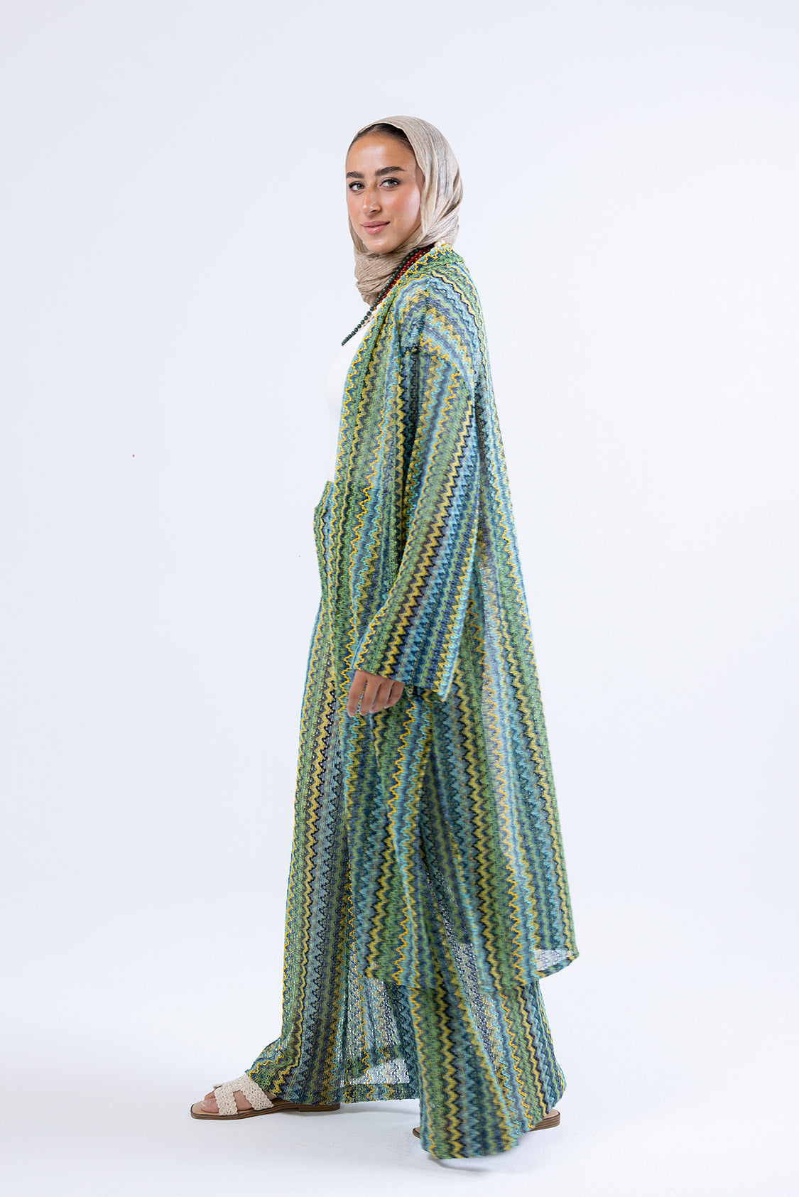 Zigzag Knit Cardigan