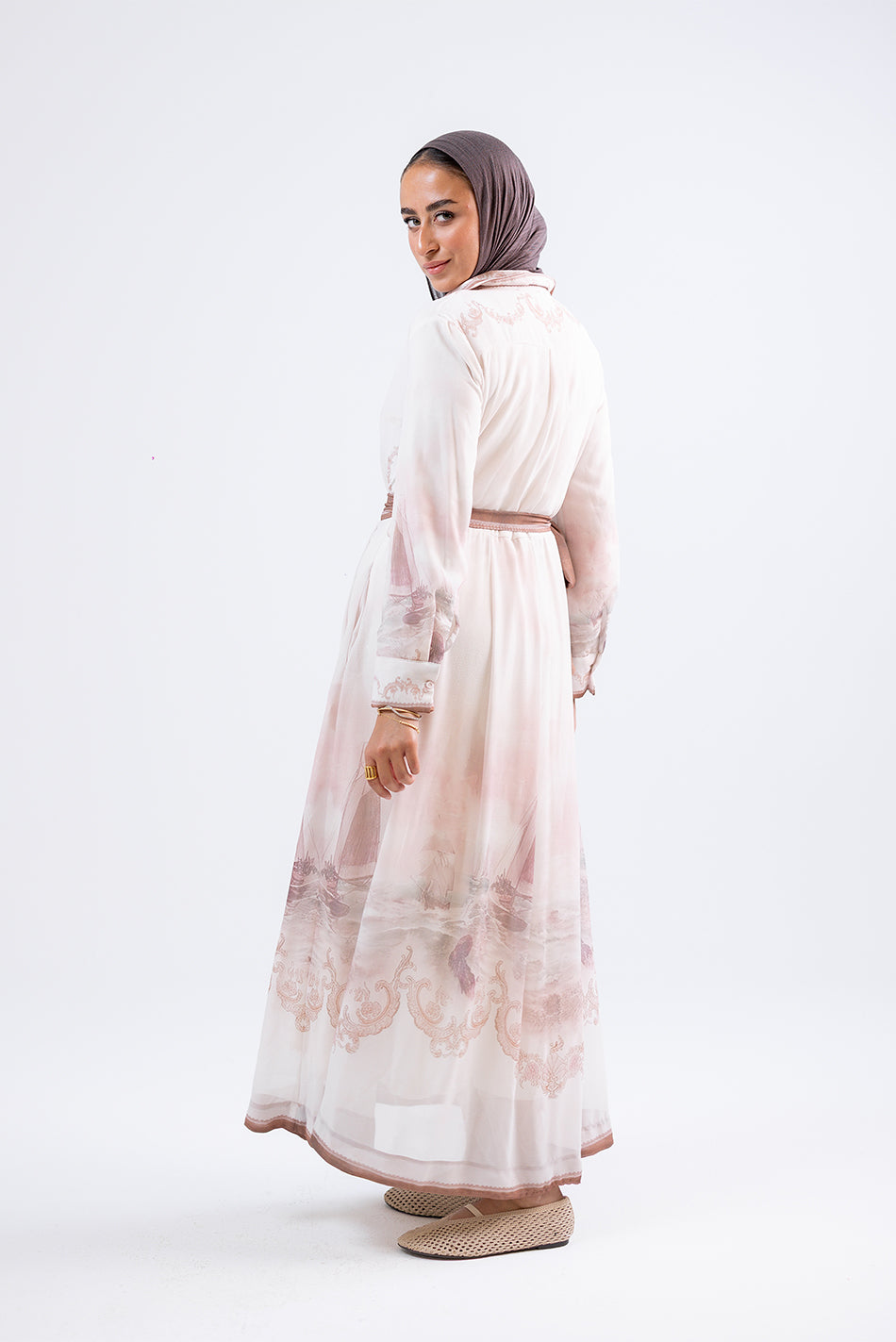 Elegant Wrap-Style Maxi Dress
