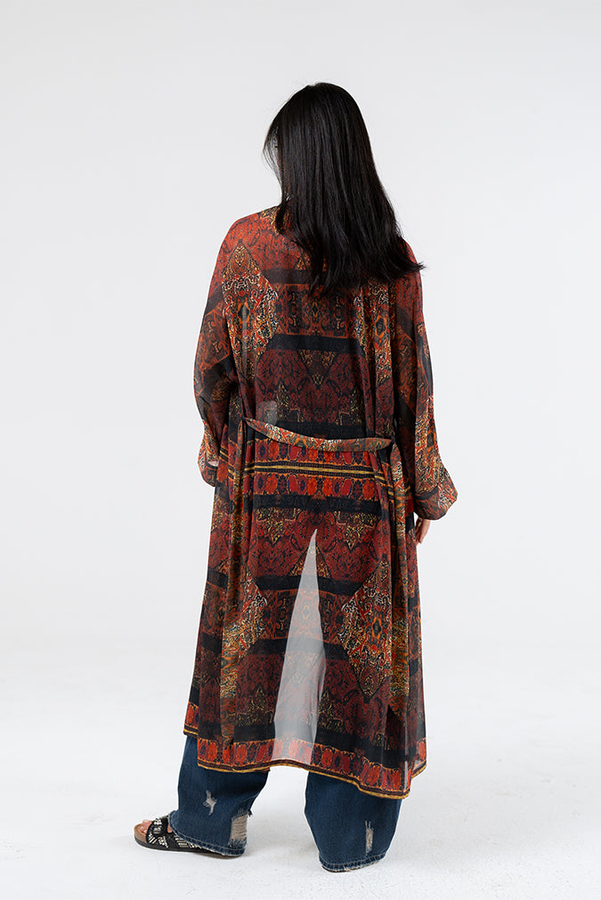 Printed Cardigan