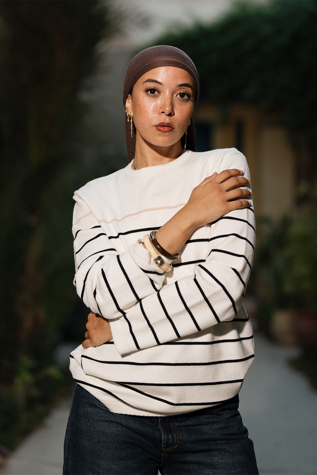 Striped Knit Top