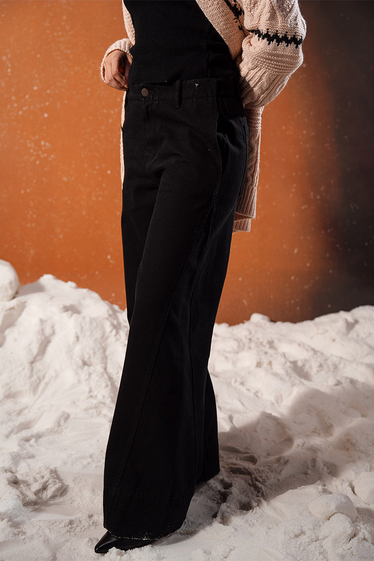 High-Waisted Wide-Leg