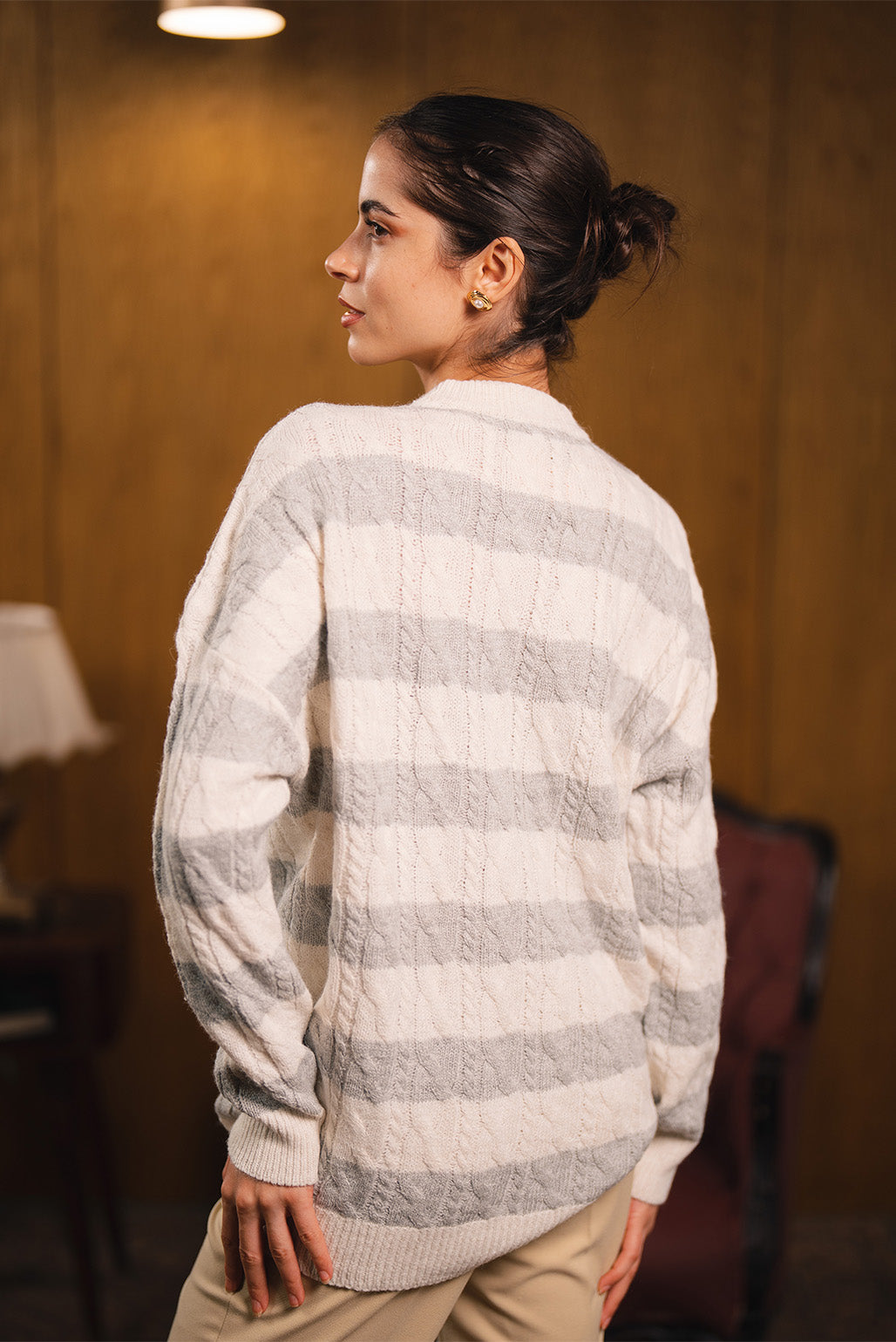 Striped Knit Sweater