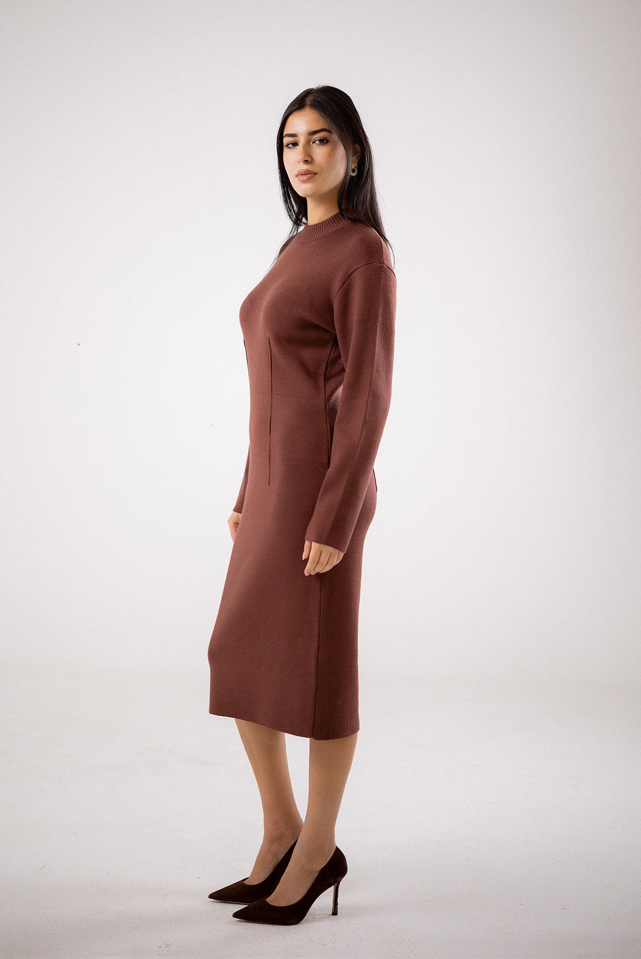 Mock-Neck Dress