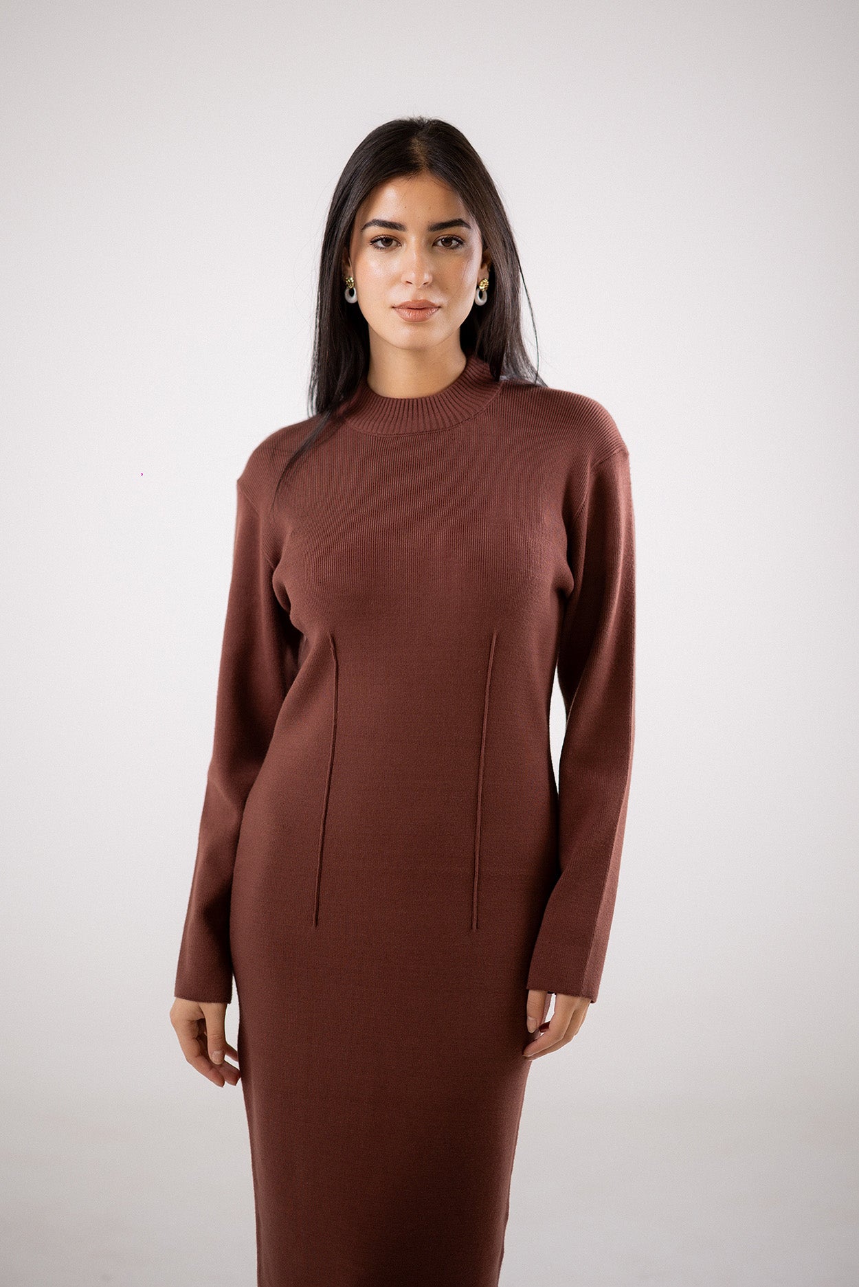 Mock-Neck Dress