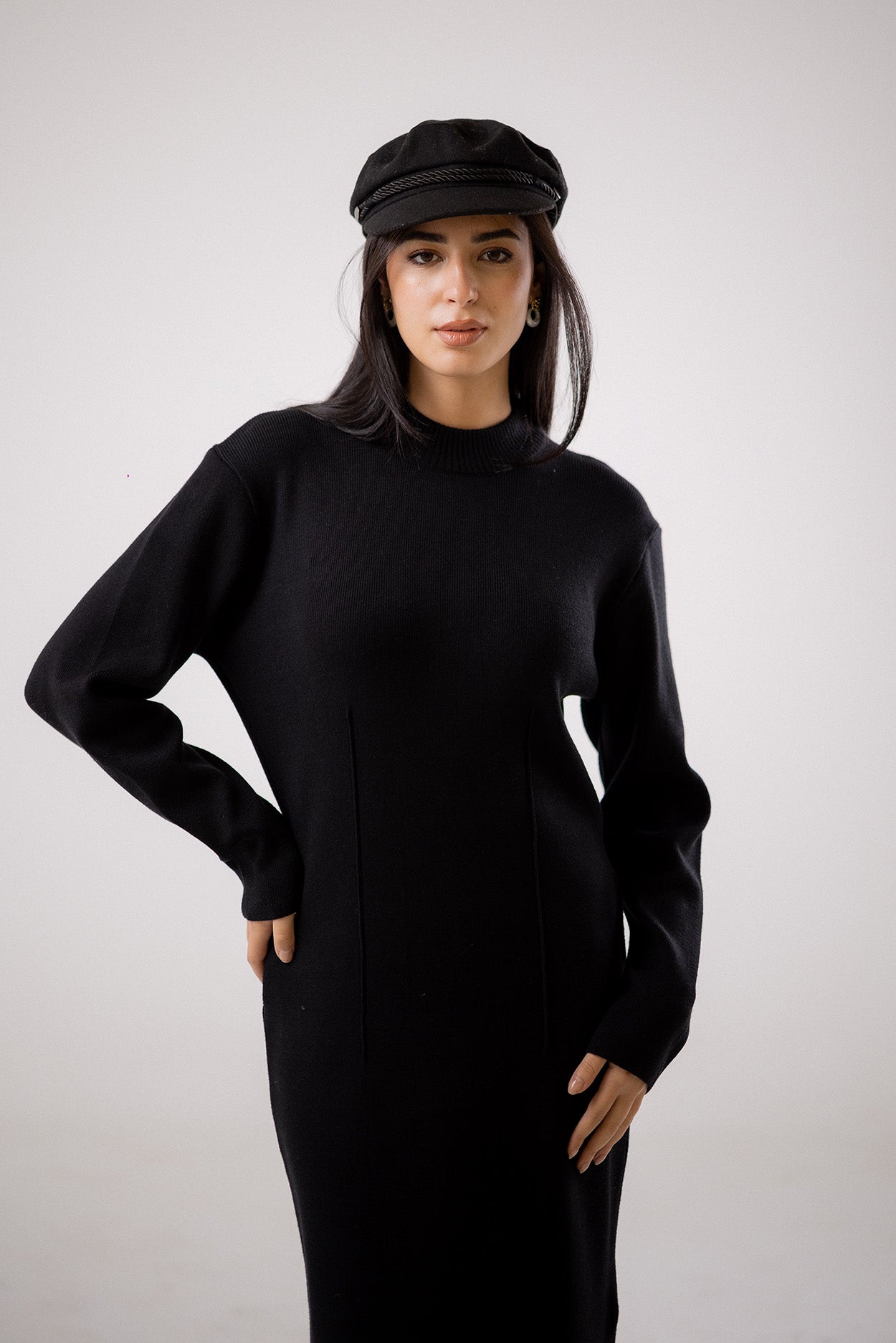 Mock-Neck Dress