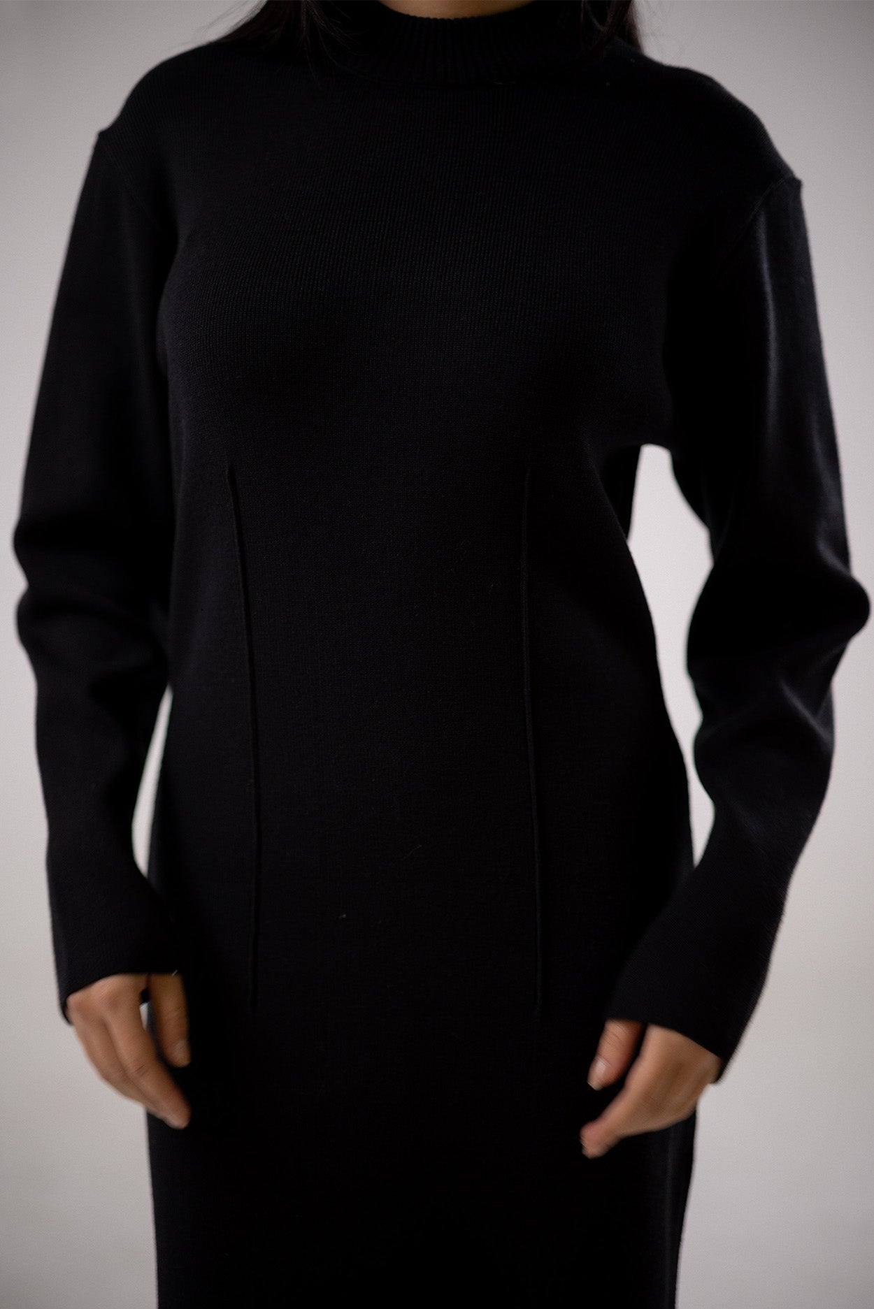 Mock-Neck Dress