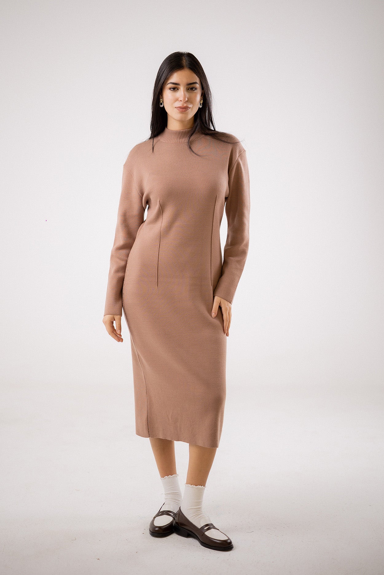 Mock-Neck Dress