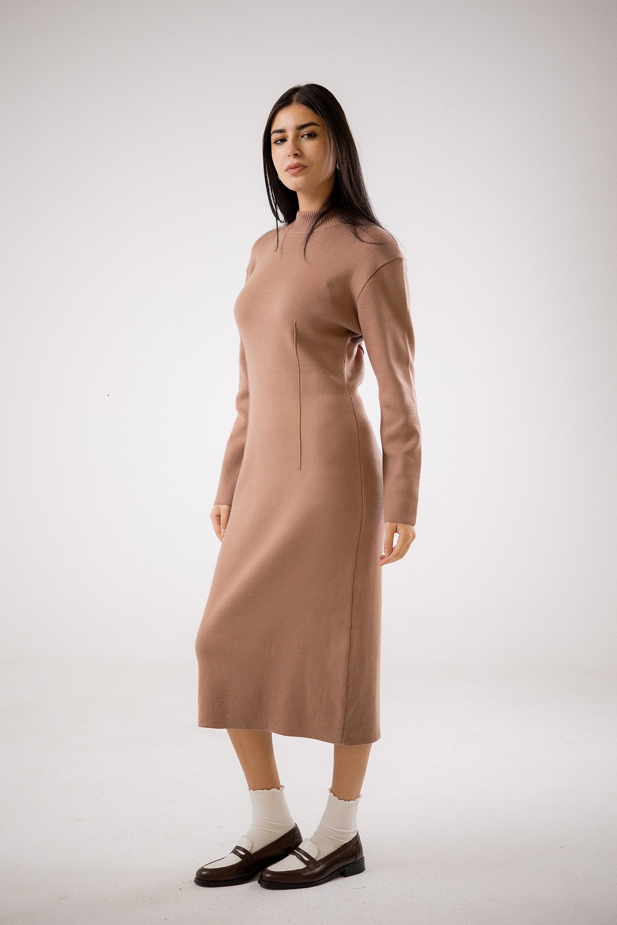 Mock-Neck Dress