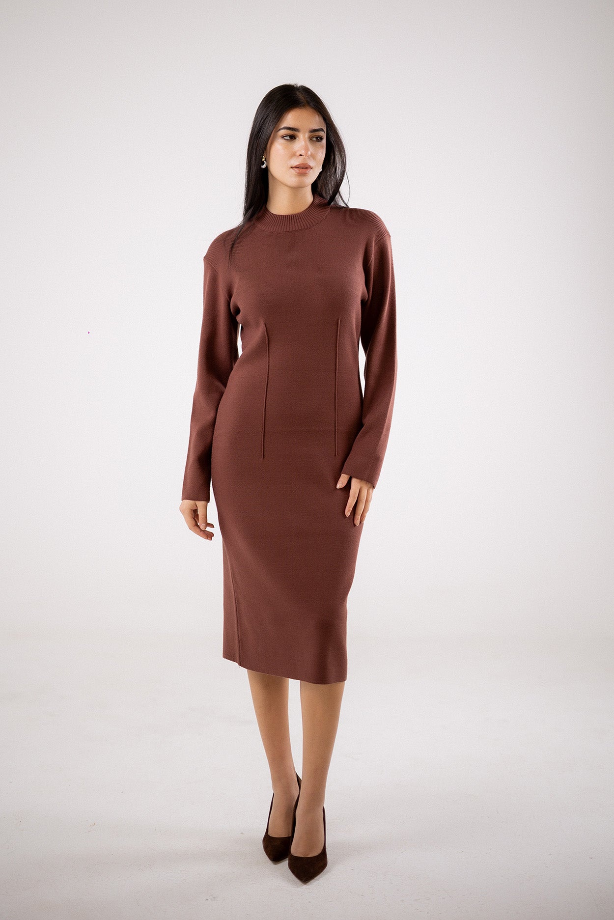 Mock-Neck Dress