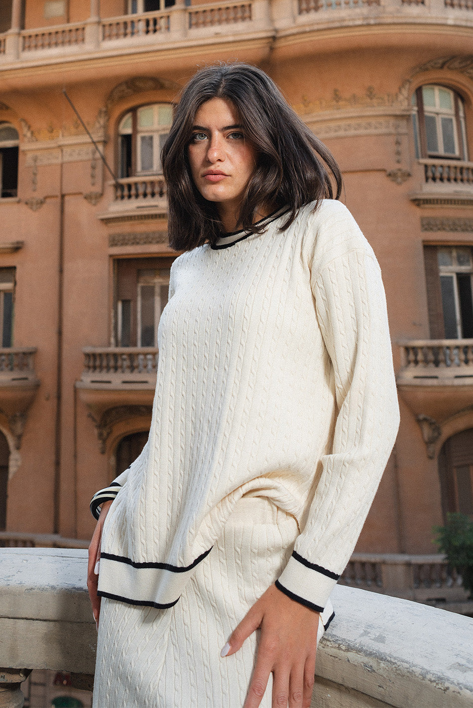 Textured Knit Pullover