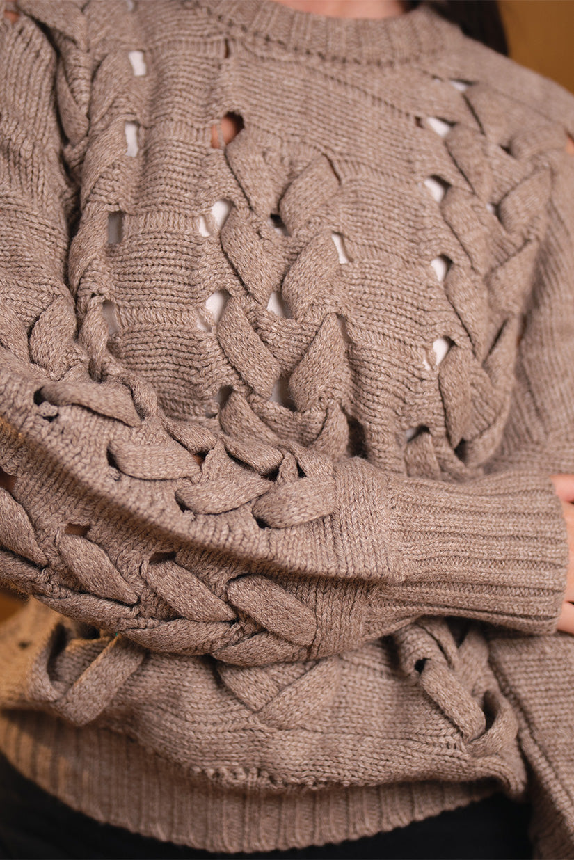 Chunky Open Knit Sweater