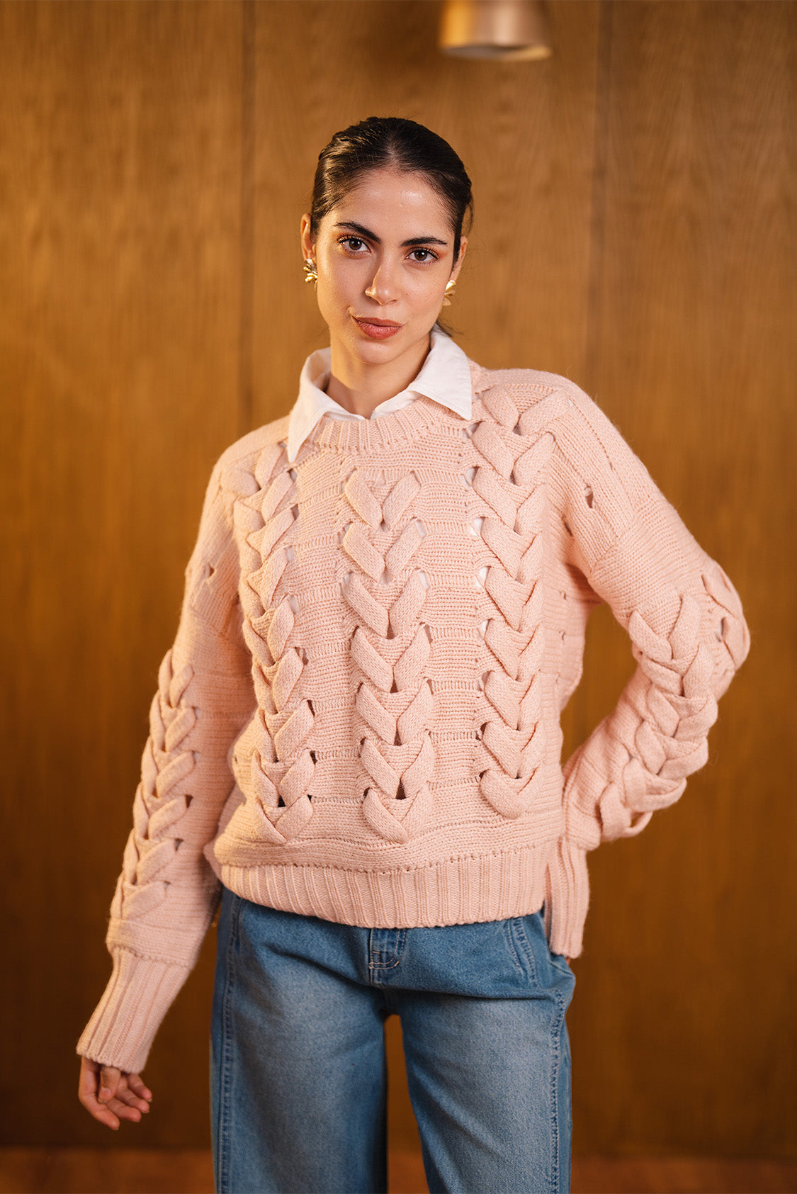 Chunky Open Knit Sweater