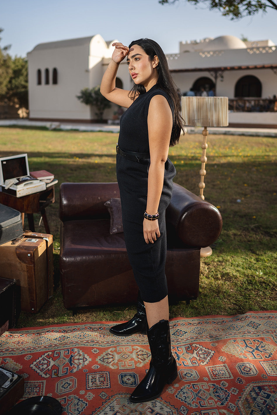 Sleeveless Knit Midi Dress