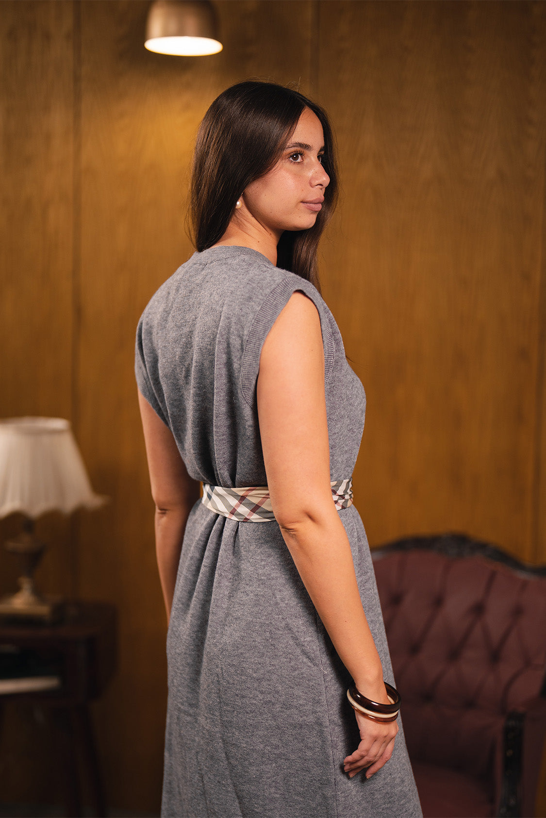 Sleeveless Knit Midi Dress