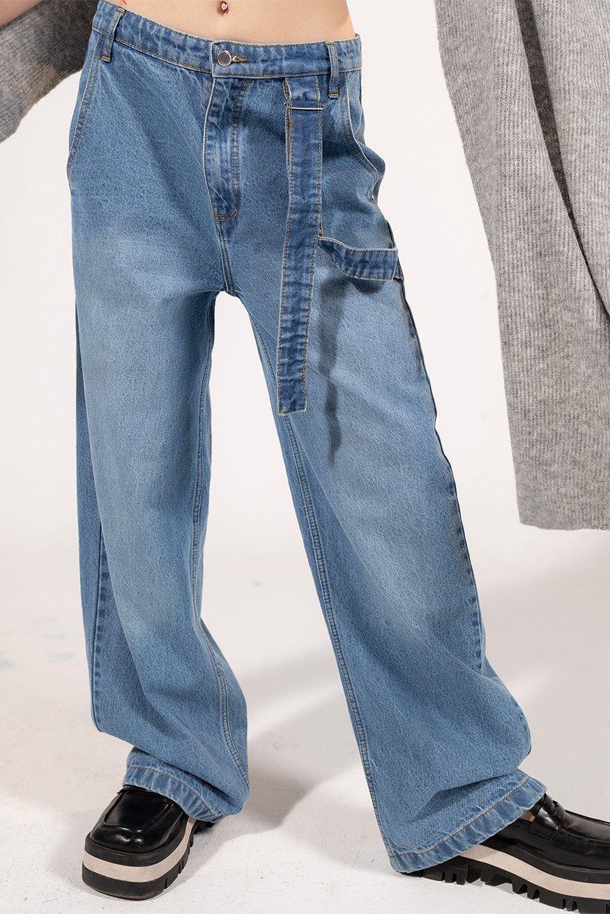 Light Wash Denim Pants