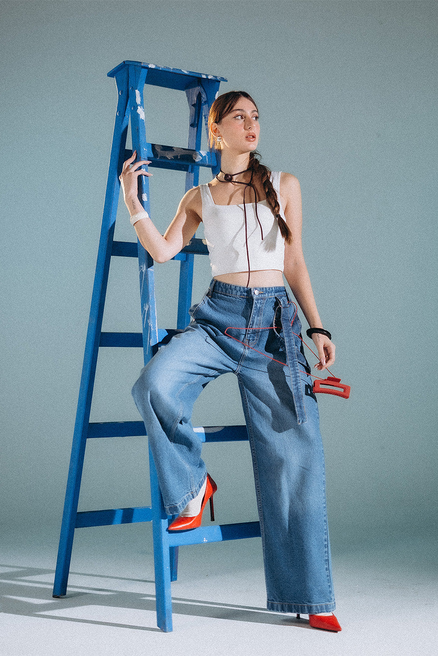 Light Wash Denim Pants